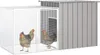 vidaXL Hühnerkäfig Grau 200x91x100 cm Verzinkter Stahl Produktbild-Vorschau 1