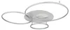 Globo Lighting plafoniera alluminio spazzolato argento Anteprima dell’immagine prodotto 5