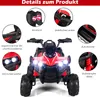 COSTWAY 12V quad elettrico per bambini con vano Anteprima dell’immagine prodotto 7