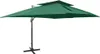 vidaXL Ombrello Ampel con ventilazione 400x300 cm Verde Anteprima dell’immagine prodotto 8