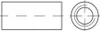 Reyher  Verbindungsmuffen,rund 88088 M 6x25x10 A 2 A 2 (50 Produktbild-Vorschau 1