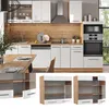 Küchenglasschrank Vicco Fame-Line Weiß Hochglanz 80 cm, Produktbild-Vorschau 2