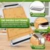 Schneidebrett mit Auffangschale - Premium Schneidbrett mit Produktbild-Vorschau 3