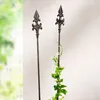 2x Gartenstecker Französische Lilie Metall 110cm Produktbild-Vorschau 2