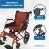 Carrozzina pieghevole Due sistemi frenanti Seduta 46 cm Anteprima dell’immagine prodotto 3