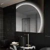 Unregelmäßiger asymmetrischer angeschnitten Spiegel mit LED Produktbild-Vorschau 1