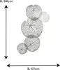 Casablanca Wanddeko"Leafs"ant.silber,Metall  47x97cm 74560 Voir les images du produit 3