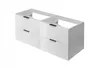 A white bathroom vanity cabinet with two drawers is shown against a white background. Voir les images du produit