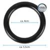 Kroužky s háčkem, černá barva, průměr 40 mm, pro závěsné Náhled obrázku produktu 6