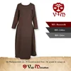Klassisches Mittelalter Kleid oder Unterkleid braun Produktbild-Vorschau 2