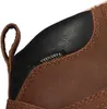 A close-up view of the top part of a brown boot, showing the Keen.Dry waterproof technology. Produktbild-Vorschau