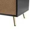 Merax Sideboard in Holzoptik mit 4 Türen und rundem Produktbild-Vorschau 10
