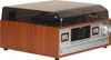 A retro-style music system with a turntable, CD player, and controls. Produktbild-Vorschau
