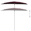 The Living Store Poloviční slunečník s tyčí 180x90 cm Náhled obrázku produktu 4