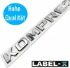 LABEL-X Typ KOMPRESSOR Chrom Schriftzug Emblem Logo Produktbild-Vorschau 2