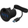 ICY BOX IB-HUB1403 Tisch-Hub 4x USB 3.0 Type-A Produktbild-Vorschau 14