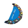 A close-up, studio shot of a folded baby stroller accessory with a colorful cloud pattern. Anteprima dell’immagine prodotto