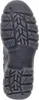 The sole of a black boot is shown from an underneath view. Voir les images du produit