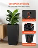 VEVOR Kvetináč 390 x 390 x 750 mm, sada 2 ks, kvetináč, Náhľad obrázku produktu 5