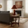 Relaxdays Tischlampe, Samtschirm & Metallfuß, E14, HD: 47 x Produktbild-Vorschau 2