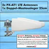 PremiumX LTE Antenne 3G 4G Mobiles Netzwerk 2x Außenantenne Produktbild-Vorschau 2