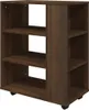 vidaXL Szafka na kółkach brązowy dąb 60x35x75 cm materiał Podgląd zdjęcia produktu 4