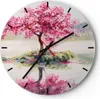 Wanduhr - Rund - Glasuhr - Baum Abstraktion - 40x40cm - Produktbild-Vorschau 1