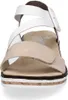 Rieker Damen Keil-Sandaletten Weiß/Beige Voir les images du produit 71