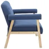 Design 2-Sitzer-Sofa Stoff Blau, Schlafsofas 2024 Neu Produktbild-Vorschau 4