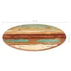 vidaXL Tischplatte Rund 80 cm 15-16 mm Altholz Massiv Produktbild-Vorschau 17