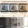 Coiffeuse avec éclairage LED et miroir 5 tiroirs Table de Voir les images du produit 2