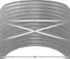 A close-up view of a corrugated metal raised garden bed. Produktbild-Vorschau