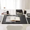 Schreibtischunterlage mit Kantenschutz Leder Schwarz cm Produktbild-Vorschau 3