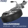 Roue jockey Trucky pour remorque Roue de timon avec support Voir les images du produit 3