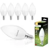 A product shot of multiple LED light bulbs and their packaging. Produktbild-Vorschau