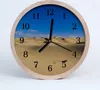 Holzuhr 20fi cm wanduhr - Wüste Landschaft Produktbild-Vorschau 1