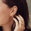 THOMAS SABO Creole vergoldet Gelbgold/ Bunte Steine Produktbild-Vorschau 4