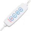A close-up of a white in-line remote control with blue buttons and icons. Náhľad obrázku produktu