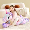 Peluche licorne géante, 110 cm, très douce et moelleuse, Voir les images du produit 3