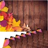 Set di 8 tovagliette lavabili in legno con fogliame Anteprima dell’immagine prodotto 1