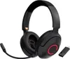 A pair of black wireless headphones with a detachable microphone and a USB-C dongle, set against a white background. Náhľad obrázku produktu