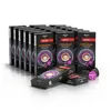 Multiple boxes of coffee capsules arranged in rows, with a few individual capsules and boxes in the foreground. Produktbild-Vorschau