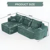 L-förmiges Ecksofa Modernes modulares Sofa 262cm, 3-4 Produktbild-Vorschau 7