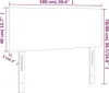 The Living Store Kopfteil Blau 100x5x78/88 cm Stoff Produktbild-Vorschau 8