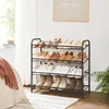 SONGMICS Schuhregal 4 Ablagen stapelbarer Schuh-Organizer Produktbild-Vorschau 1