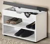 Kesper Schuhregal weiß grau Polyester MDF-Platte 30 cm x 60 Produktbild-Vorschau 3