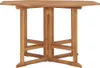 vidaXL Table de jardin pliante 110x110x75 cm bois massif Voir les images du produit 1