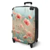 NoBoringSuitcases.com® Großer Koffer - Blumenfeld mit rosa Produktbild-Vorschau 2