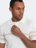 Ombre Clothing Herren-T-Shirt mit Kragen Lonefist cremig XL Produktbild-Vorschau 2