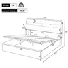 A diagram showing the dimensions of a bed frame. Anteprima dell’immagine prodotto